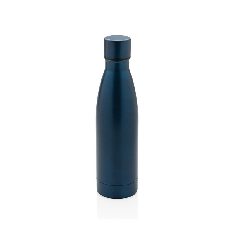 Butelka termiczna 500 ml, stal nierdzewna z recyklingu P433.275 - niebieski