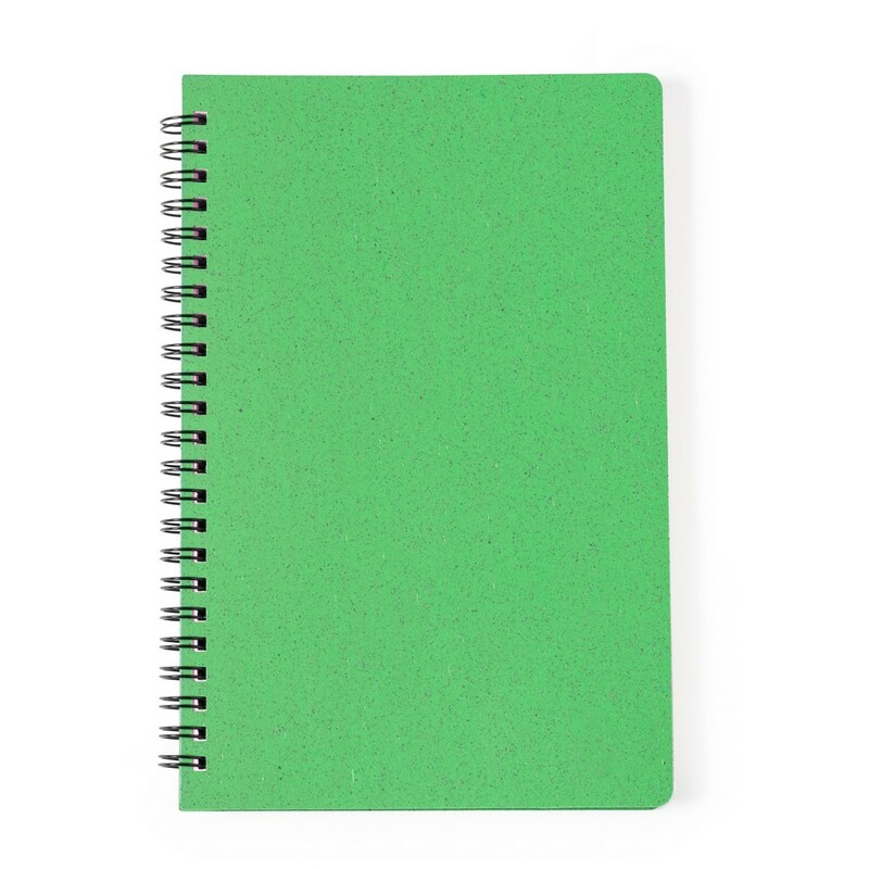 Notatnik ok. A5 ze slomy pszenicznej V0275-06 - zielony