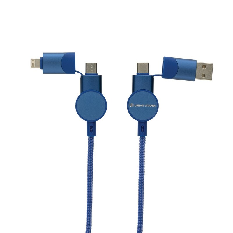 Kabel do ladowania 6 w 1 45W Urban Vitamin Oakland P302.705 - niebieski