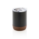 Kubek termiczny 180 ml, stal nierdzewna z recyklingu P435.051 - czarny