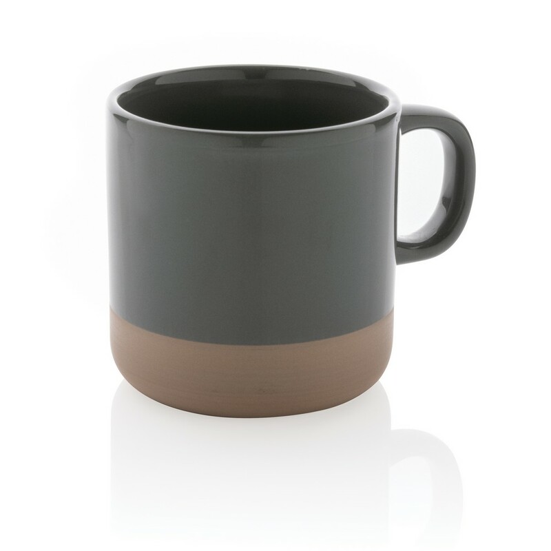 Kubek ceramiczny 360 ml P434.112 - szary