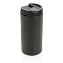 Kubek podrozny 300 ml Metro ze stali nierdzewnej z recyklingu P435.041 - czarny