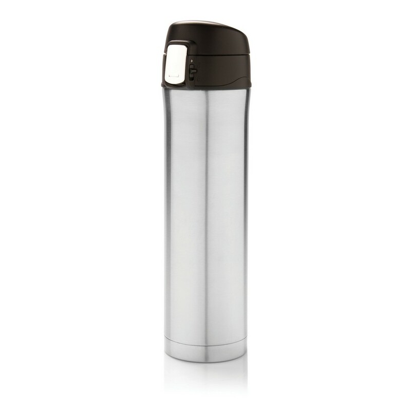 Kubek termiczny 450 ml, stal nierdzewna z recyklingu P435.502 - srebrny