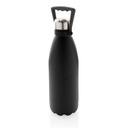 Butelka termiczna 1500 ml, stal nierdzewna z recyklingu P435.511 - czarny