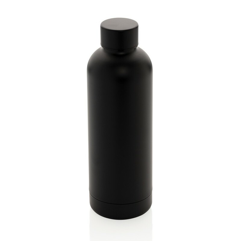 Butelka termiczna 500 ml, stal nierdzewna z recyklingu P435.701 - czarny