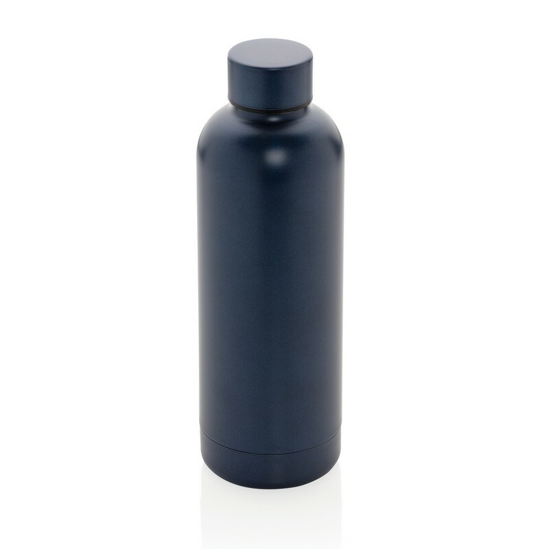 Butelka termiczna 500 ml, stal nierdzewna z recyklingu P435.705 - niebieski