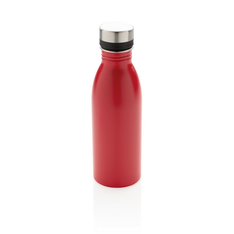 Butelka sportowa 500 ml ze stali nierdzewnej z recyklingu P435.714 - czerwony