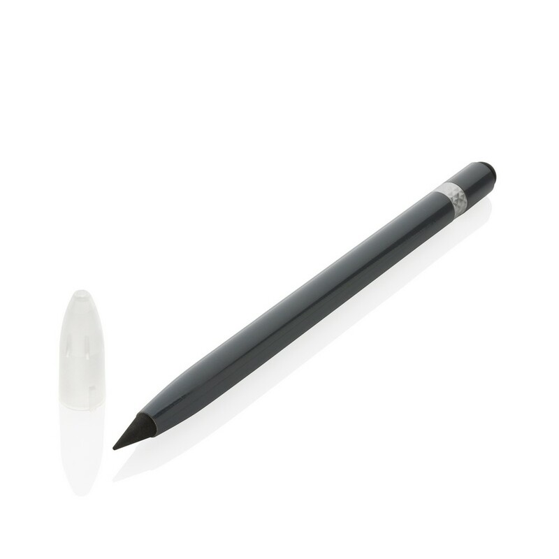 Aluminiowy "wieczny" olowek z gumka P611.122 - szary