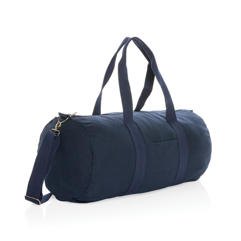 Torba sportowa, podrozna AWARE™, bawelna z recyklingu P707.195 - niebieski
