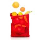 Bawełniany worek na owoce i warzywa, duży | Kelly V0055-05 - czerwony