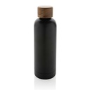 Butelka termiczna 500 ml Wood, stal nierdzewna z recyklingu P435.531 - czarny