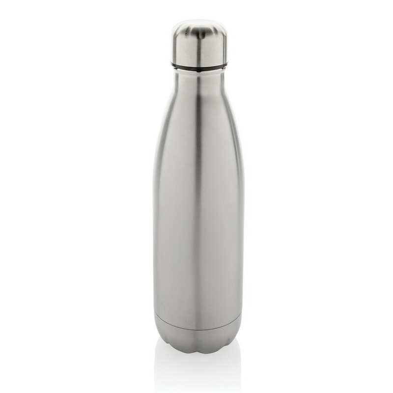 Butelka sportowa 500 ml Eureka, stal nierdzewna z recyklingu P435.722 - srebrny
