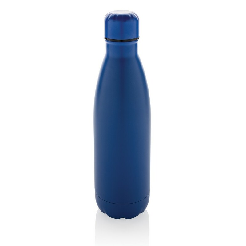 Butelka sportowa 500 ml Eureka, stal nierdzewna z recyklingu P435.725 - niebieski