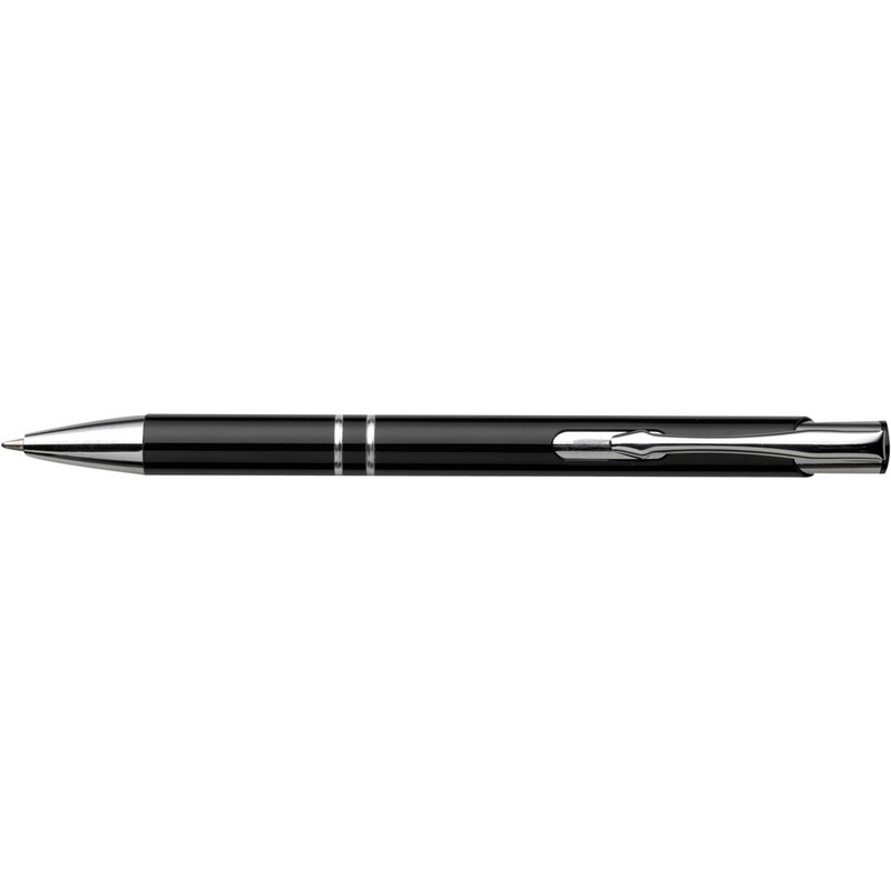 Dlugopis z aluminium z recyklingu V1191-03 - czarny