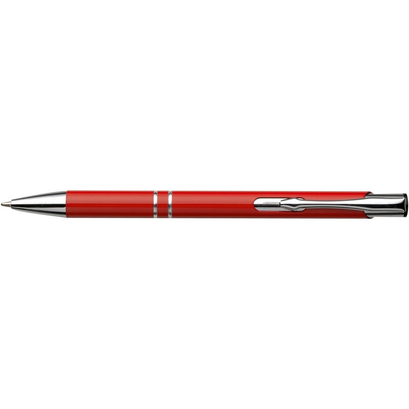 Dlugopis z aluminium z recyklingu V1191-05 - czerwony