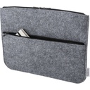 Etui na laptopa 14" z filcu RPET, teczka na dokumenty V1256-19 - szary