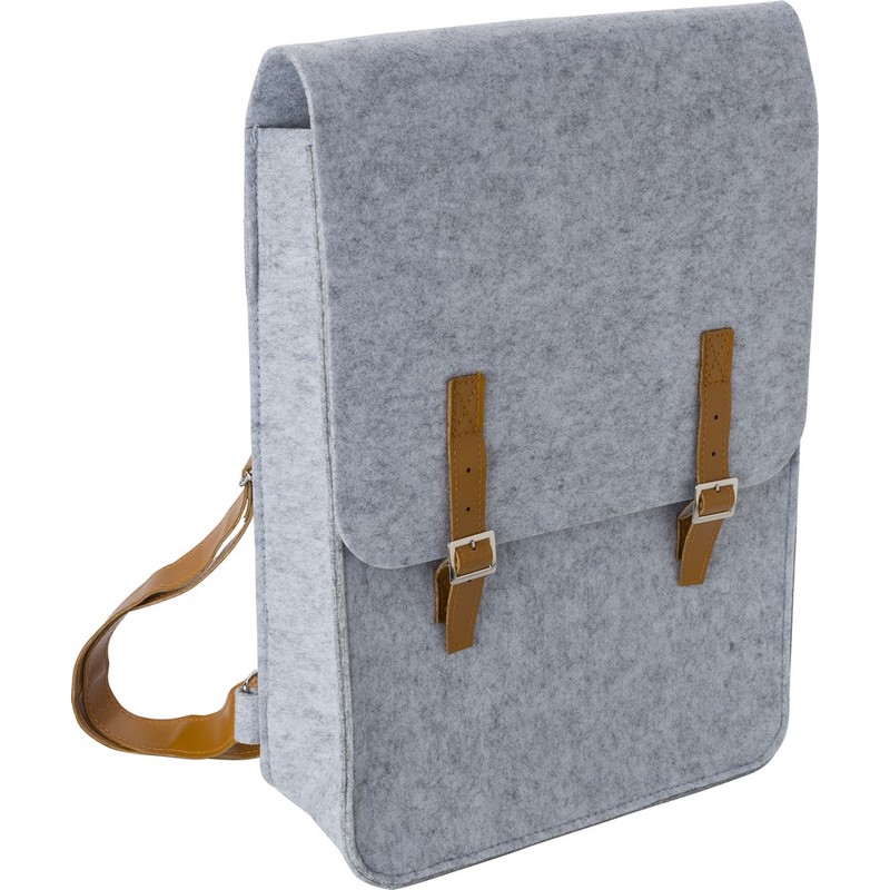 Plecak z filcu RPET V1253-19 - szary