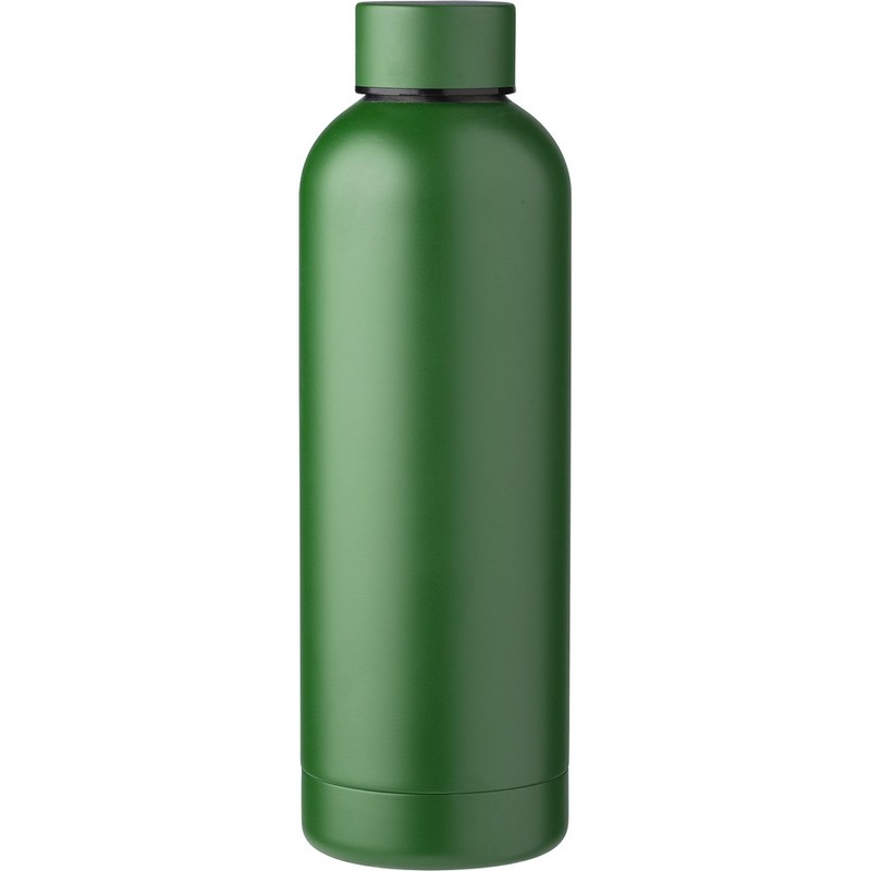 Butelka termiczna 500 ml ze stali nierdzewnej z recyklingu V1177-06 - zielony