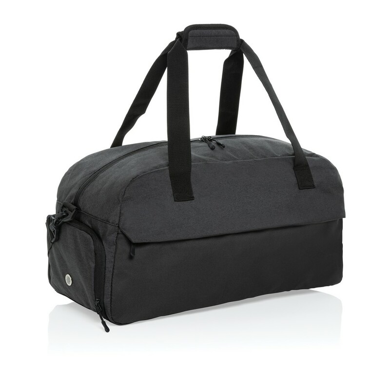 Torba sportowa, podrozna AWARE™ Kazu, RPET P707.201 - czarny