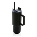 Kubek podrozny 900 ml Tana, plastik z recyklingu P437.101 - czarny