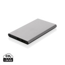 Power bank 4000 mAh z aluminium z recyklingu P322.420 - szary