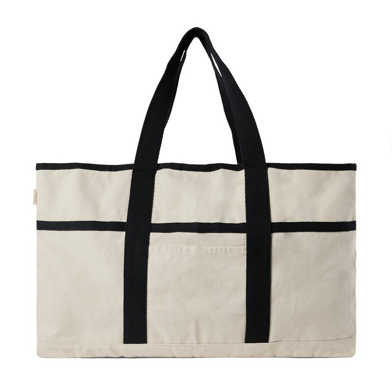 Torba plazowa VINGA Volonne AWARE™, plotno z recyklingu VG537-02 - czarny