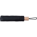 Parasol manualny RPET, skladany V1605-03 - czarny