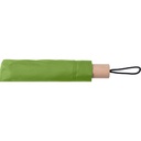 Parasol manualny RPET, skladany V1605-10 - jasnozielony