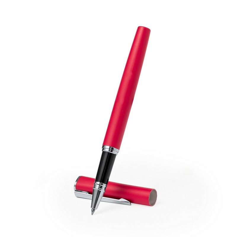Pioro kulkowe z zatyczka V2036-05 - czerwony
