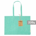 Torba z bawelny z recyklingu na zakupy V2130-06 - zielony