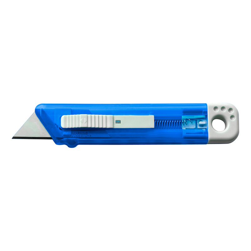 Noz do tapet z mechanizmem zabezpieczajacym V5633-11 - niebieski