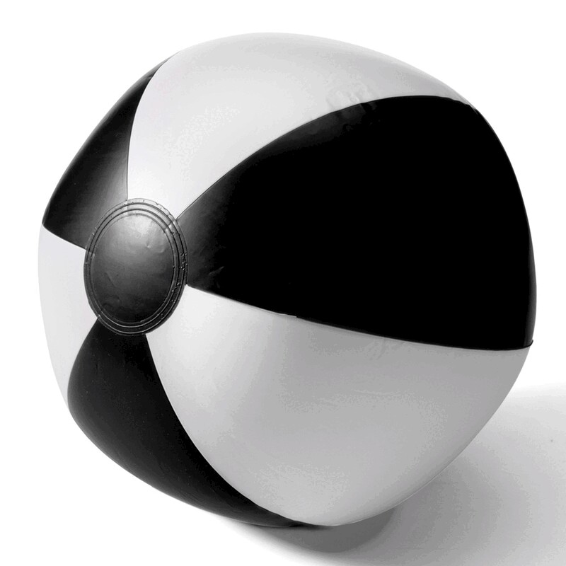 Dmuchana piłka plażowa V6338/A-03 - czarny