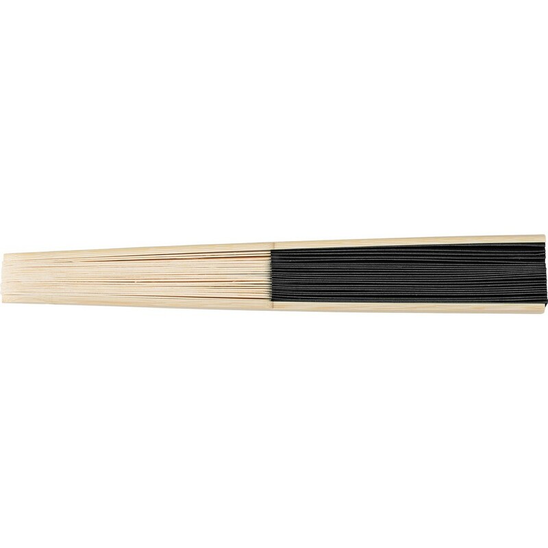 Wachlarz z bambusa V2201-03 - czarny
