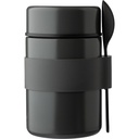 Termiczny pojemnik na żywność 460 ml z łyżeczką VA135-19 - szary