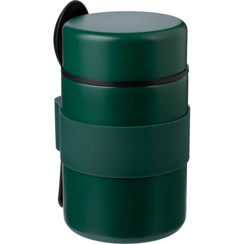 Termiczny pojemnik na żywność 460 ml z łyżeczką VA135-06 - zielony