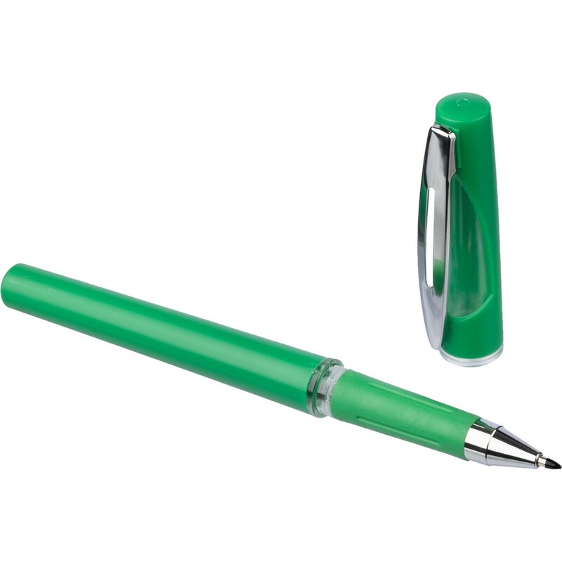Długopis żelowy z zatyczką VA174-06 - zielony