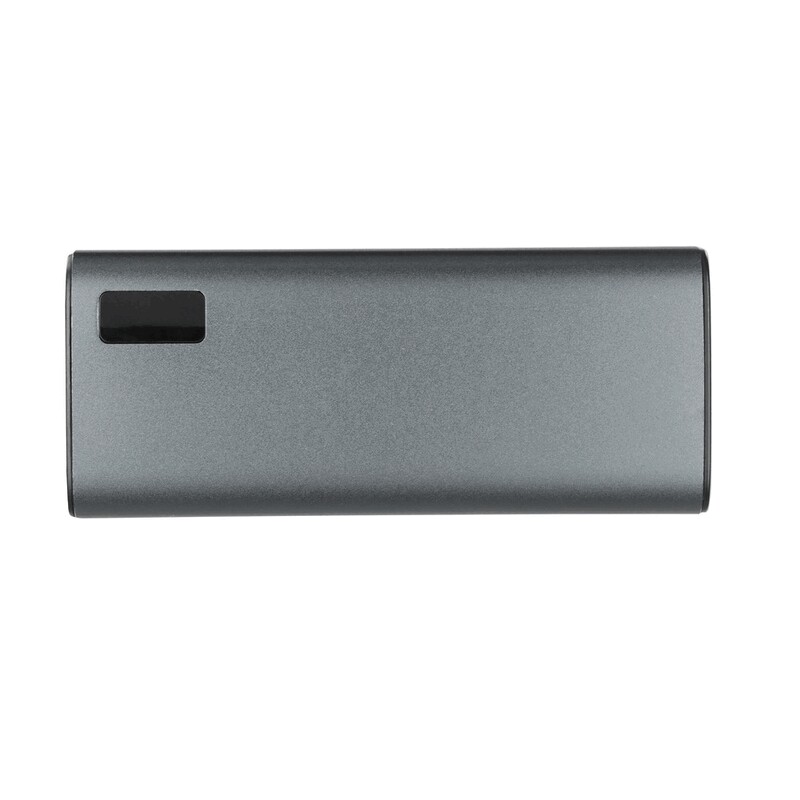Power bank 10000 mAh z aluminium z recyklingu VA241-32 - srebrny