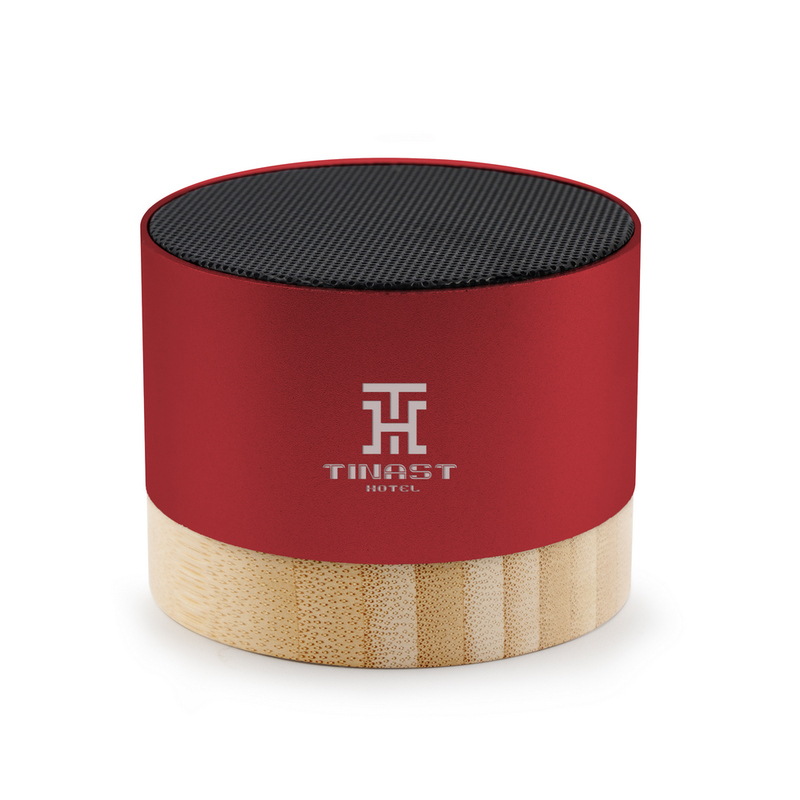 Głośnik bezprzewodowy 3W z aluminium z recyklingu | Jaquann VA112-05 - czerwony