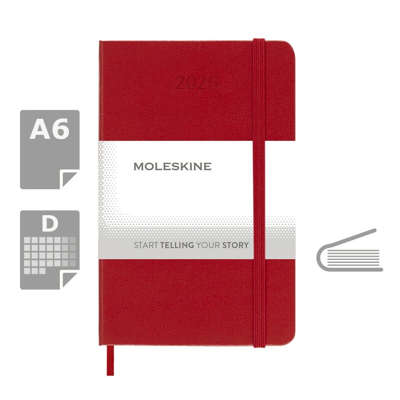 Kalendarz MOLESKINE VM292-05/2026 - czerwony