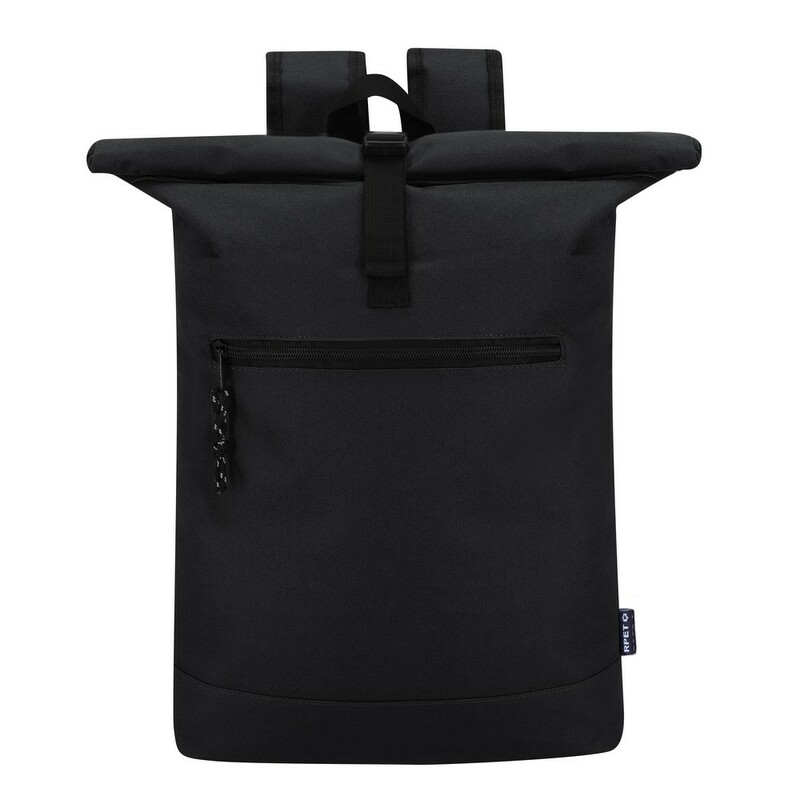 Zwijany plecak na laptopa 15" z RPET VA332-03 - czarny