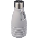 Skladana butelka sportowa 550 ml z karabinczykiem VA459-19 - szary