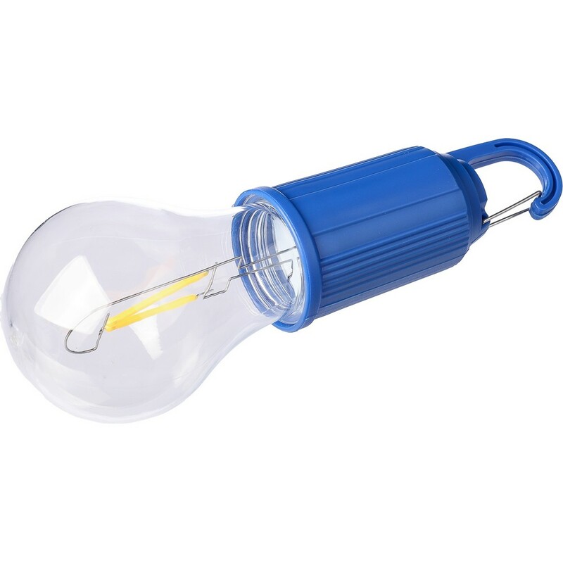 Wisząca lampka "żarówka", karabińczyk VA439-04 - granatowy