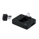 Hub USB 2.0 i USB-C z RABS VA605-03 - czarny