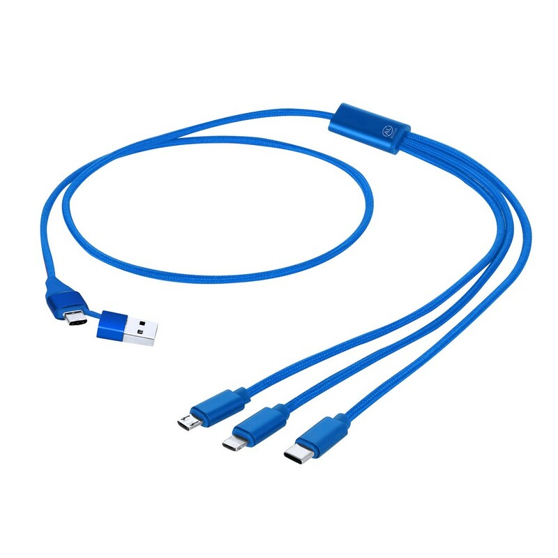 Kabel do ladowania z aluminium z recyklingu VA620-11 - niebieski