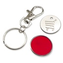Brelok do kluczy, żeton do wózka na zakupy | Lill V4722-05 - czerwony