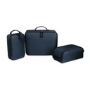 Zestaw organizerow podroznych 3 el. Renew AWARE™ RPET VR007-04 - granatowy