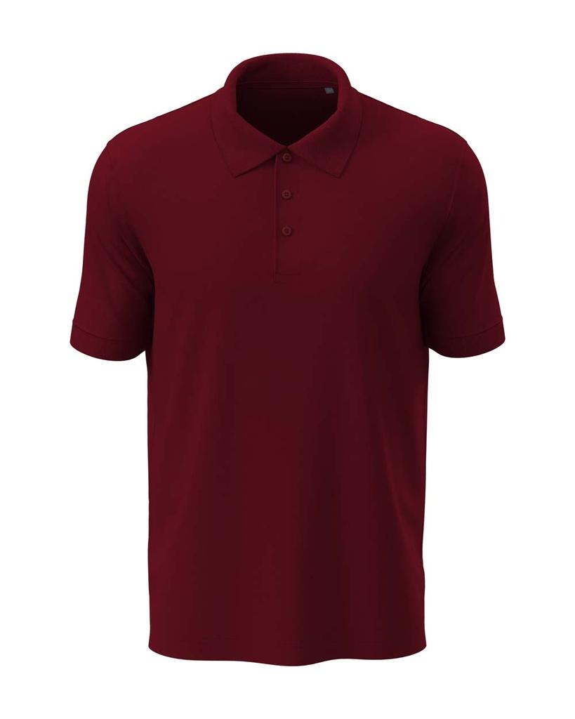 Koszulka Polo Meska Klasyczna Bawelniana S9060 - Bordeaux