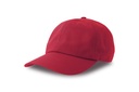 Czapka Niestrukturalna Bawelniana Organiczna Recykling AT681 - Red
