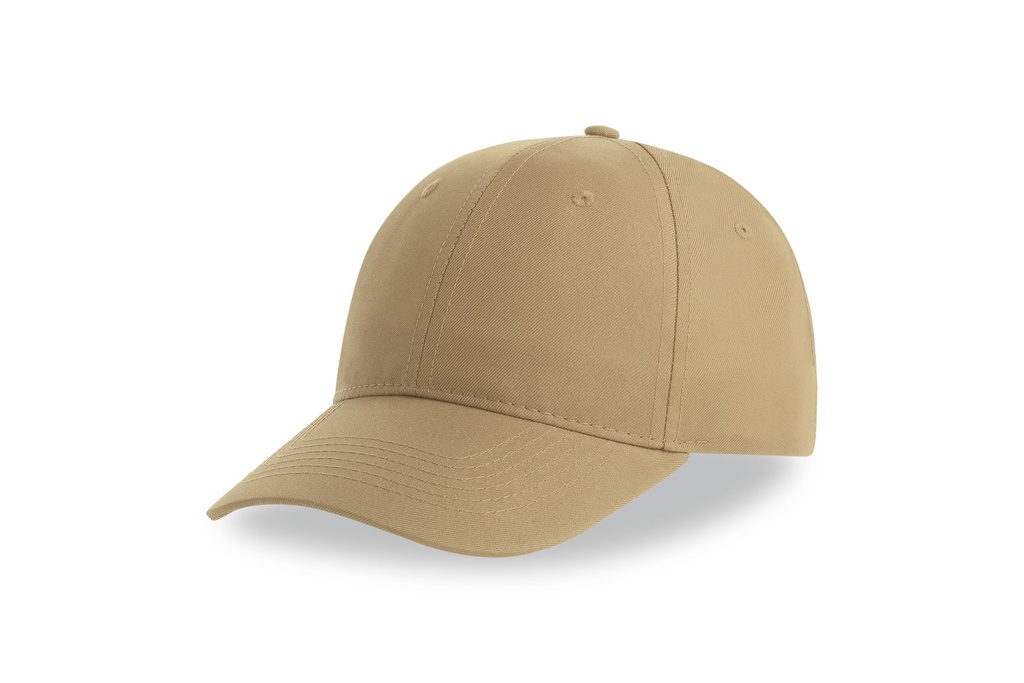 Czapka Bejsbolowa 6 Panelowa Poliester Recykling AT113 - Khaki