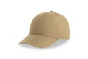 Czapka Bejsbolowa 6 Panelowa Poliester Recykling AT113 - Khaki